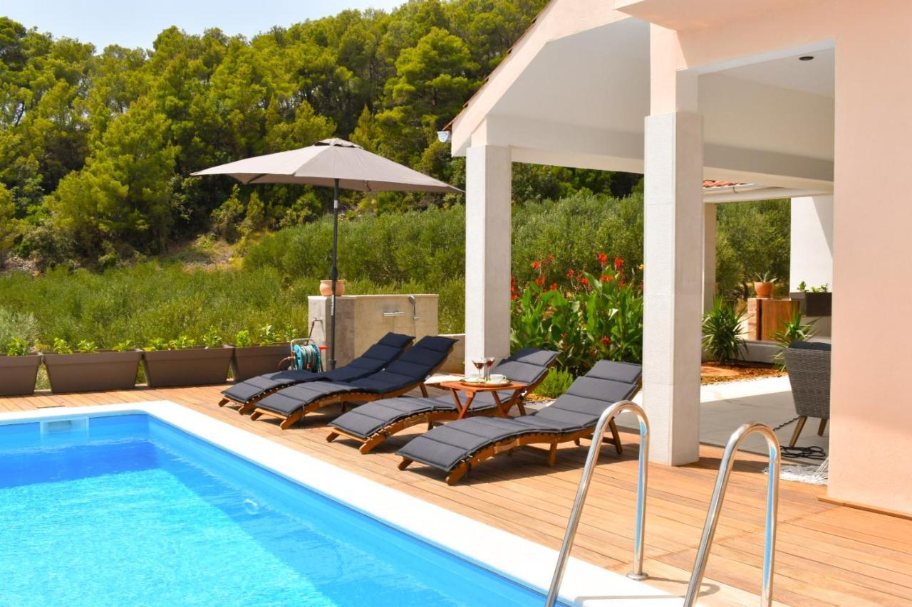 Seaview Pool Apartment-Lumiere, Island Hvar-Gdinj Kültér fotó